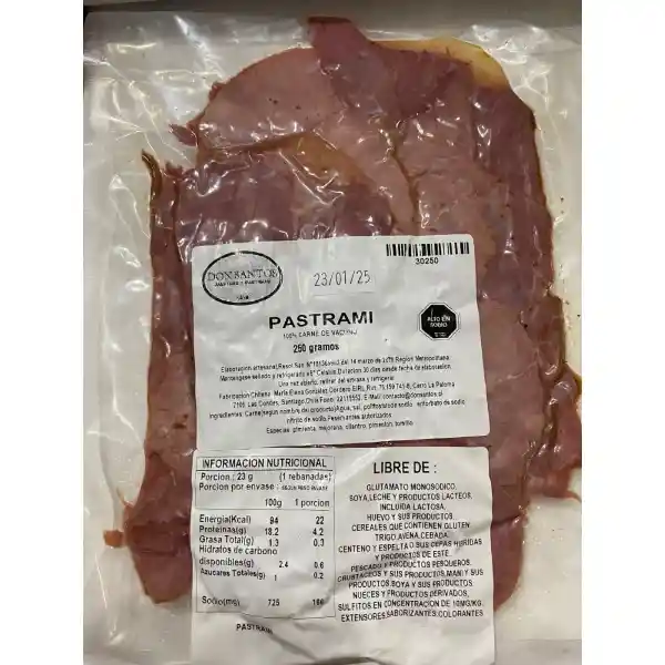 Pastrami Don Santos 250 Gr