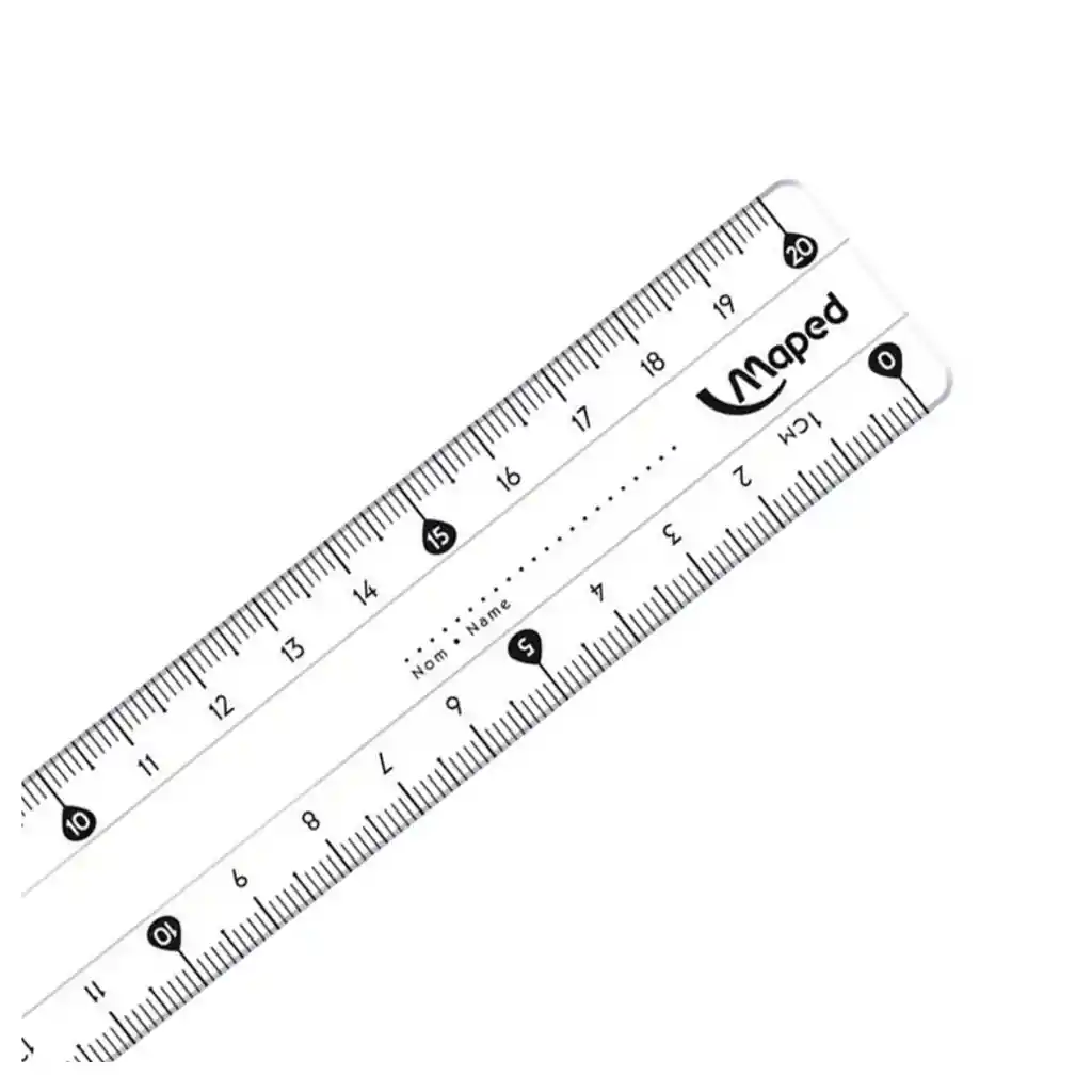 Regla Plastica Esencial Maped 20cm