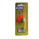 Spinner Silstar 7g 7,5cms #3 Bell Spring Naranja Con Puntos Negros Reverso Plateado