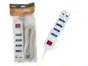 Extensor Zapatilla Alargador 4 Tomas 2 Puertos Usb 2500w Irm