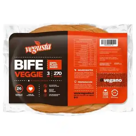 Bife Veggie 270g - Vegusta