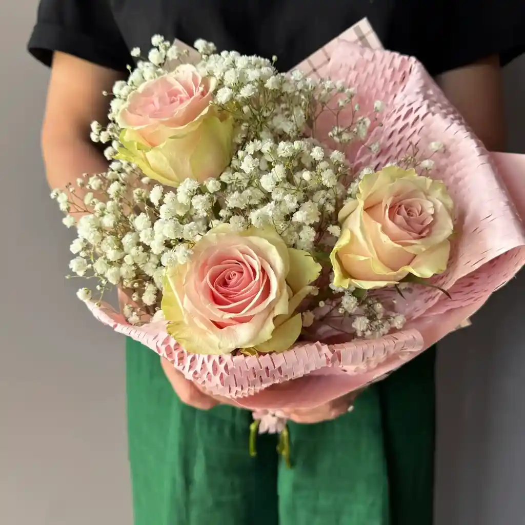 Ramito Mini De Tres Rosas
