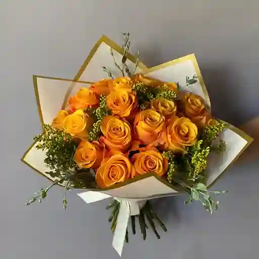 Rosa Naranja 18 Unidades