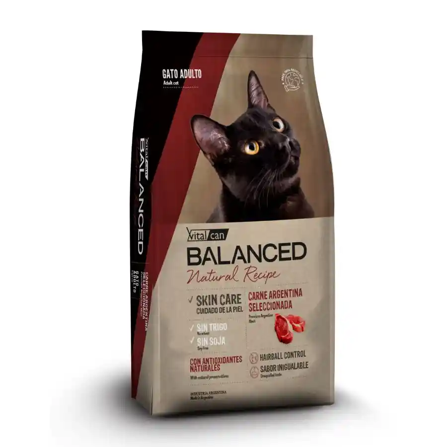 Balanced Natural Recipe Alimento Para Gato Carne Argentina Seleccionada Gato
