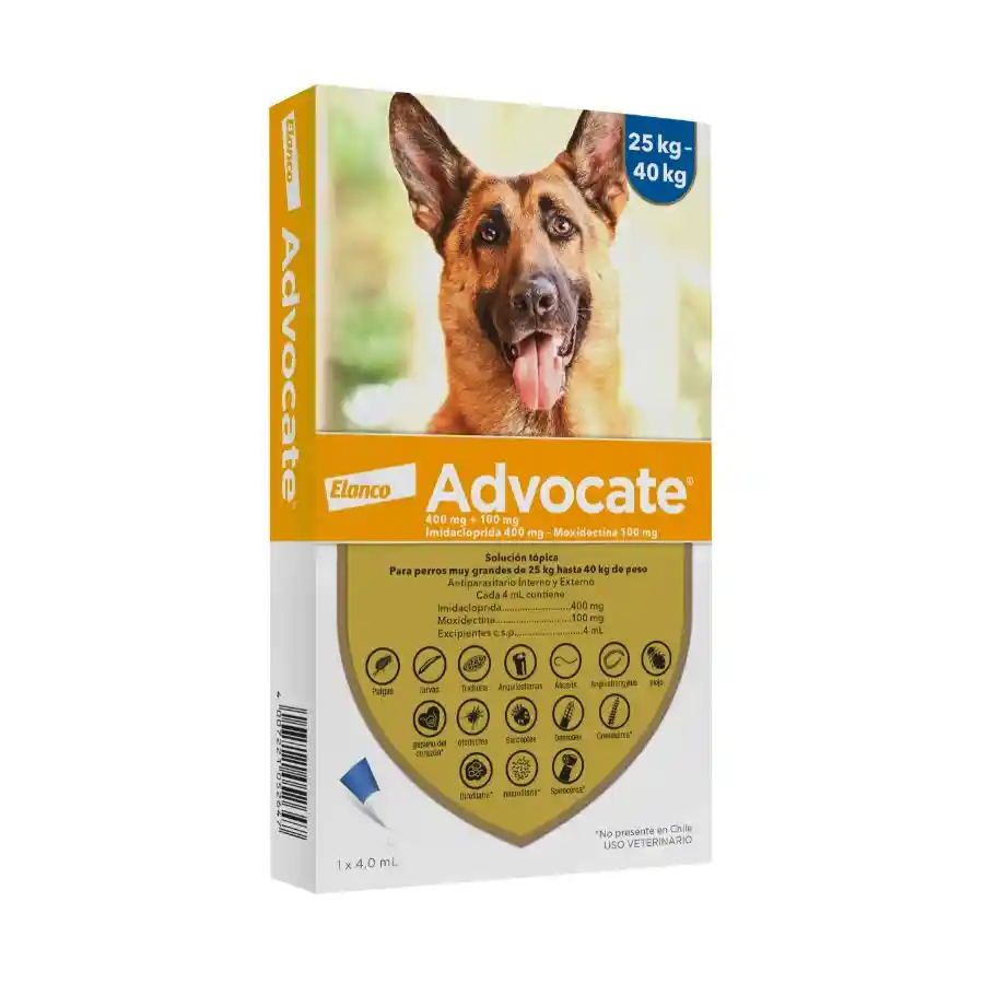 Advocate Perros 25 A 40kg Antiparasitarios