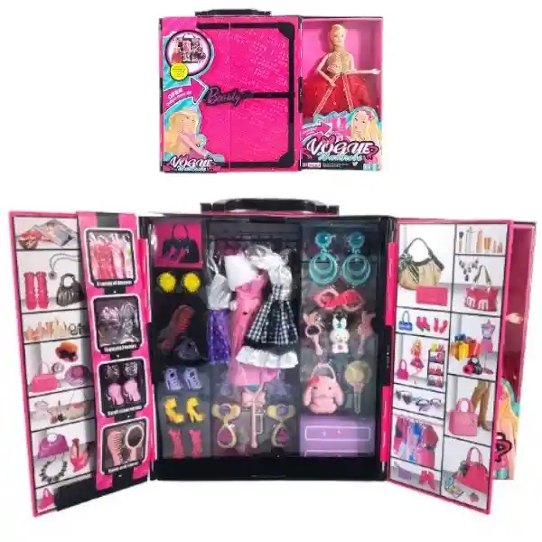 Muñeca Fashionista C/closet De Ensueño