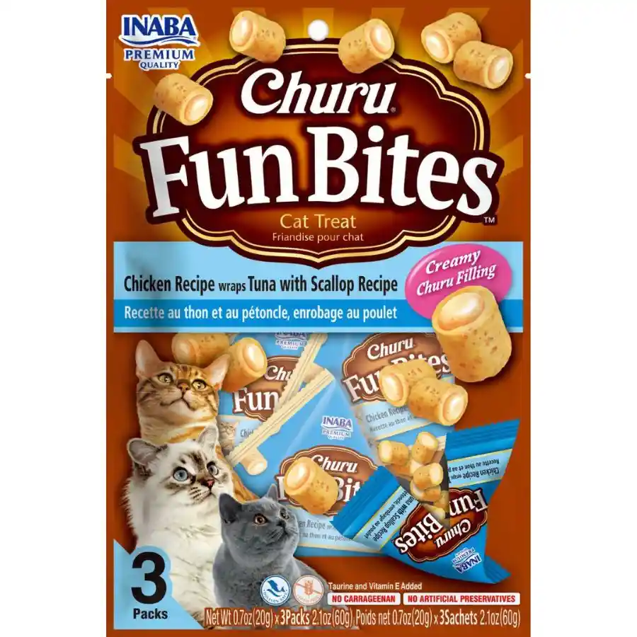 Churu Fun Bites Atún Y Ostión Para Gato