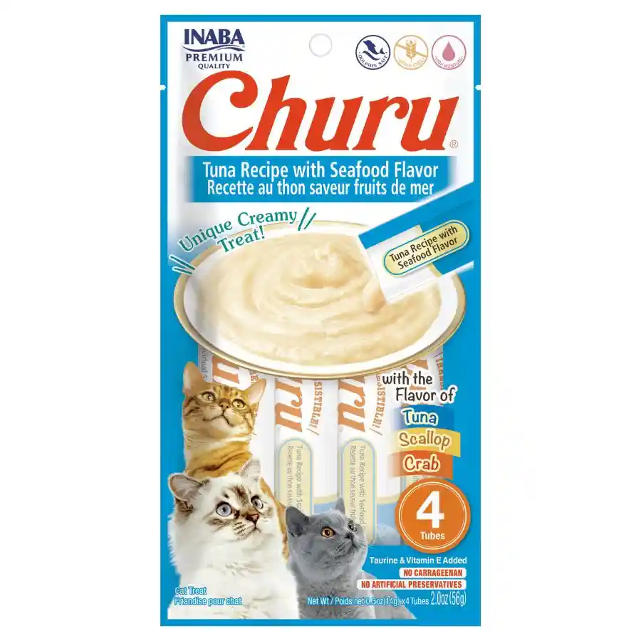 Churu Para Gatos Atún/mariscos 190 Gr