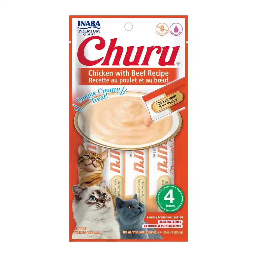 Churu Para Gato Sabor Pollo/carne 56 Gr