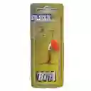 Spinner Silstar 3g 5,5cms #1 Bell Spring Naranja Con Puntos Negros Reverso Plateado