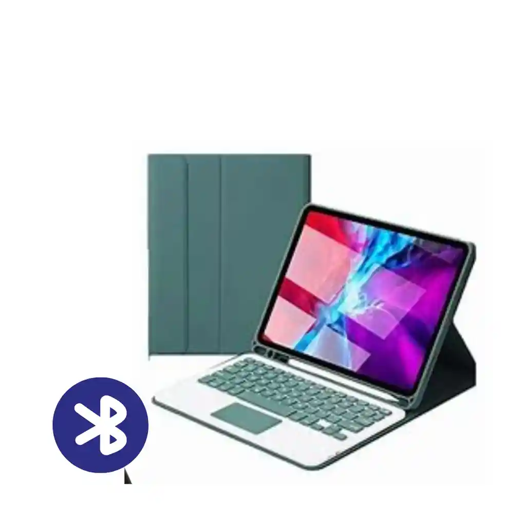 Funda Para Ipad 10a Gen Magnetica Mas Teclado Color Negro Inalambrico