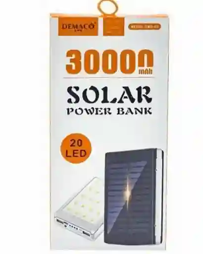 Power Bank Bateria Externa De 30.000 Mha Solar