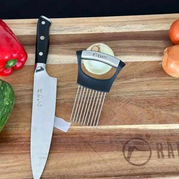 Guía Para Corte De Carne Y Verduras De Acero Inoxidable Ranty