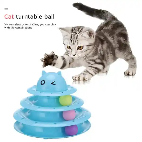 Juguete Interactivo - Circular Turntable Cat Toy