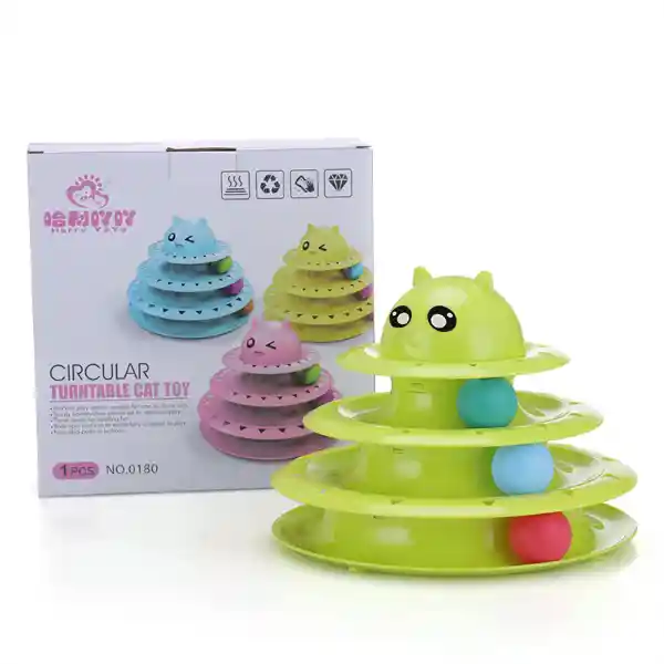 Juguete Interactivo - Circular Turntable Cat Toy