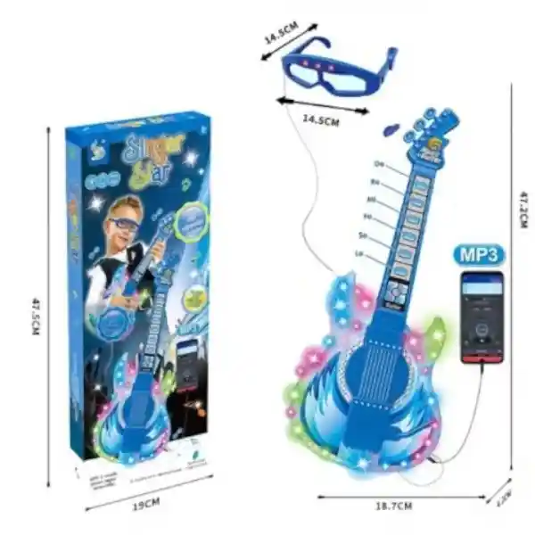 Guitarra Musical Celeste Conexion Mp3
