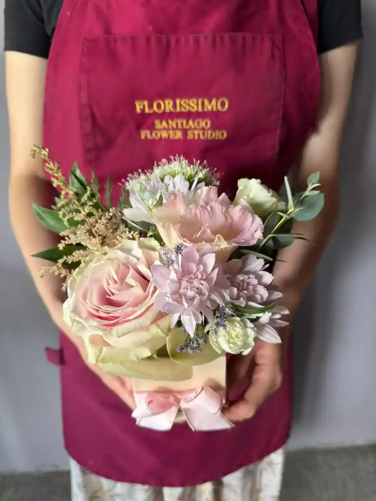 Caja Pequeña En Tonos Pasteles