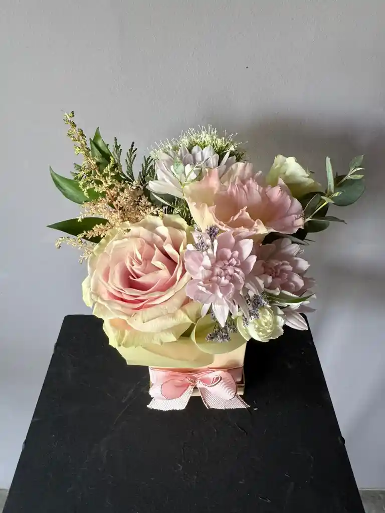 Caja Pequeña En Tonos Pasteles