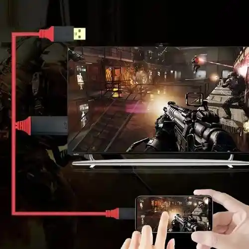 Cable Usb Tipo C-usb A Hdmi 4k Cable Hdtv Tv Digital