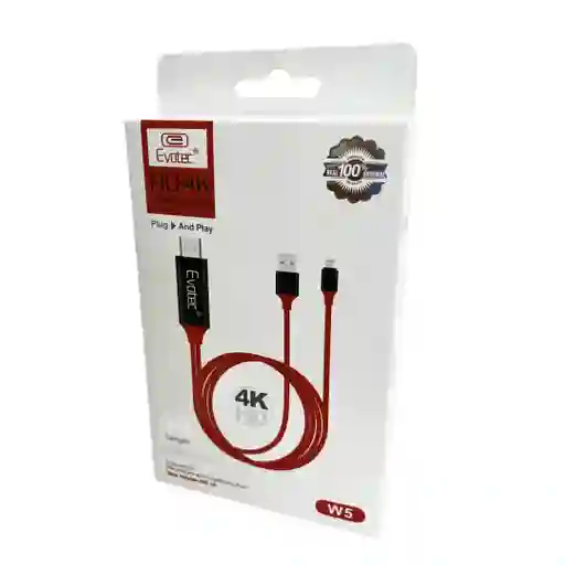 Cable Usb Tipo C-usb A Hdmi 4k Cable Hdtv Tv Digital