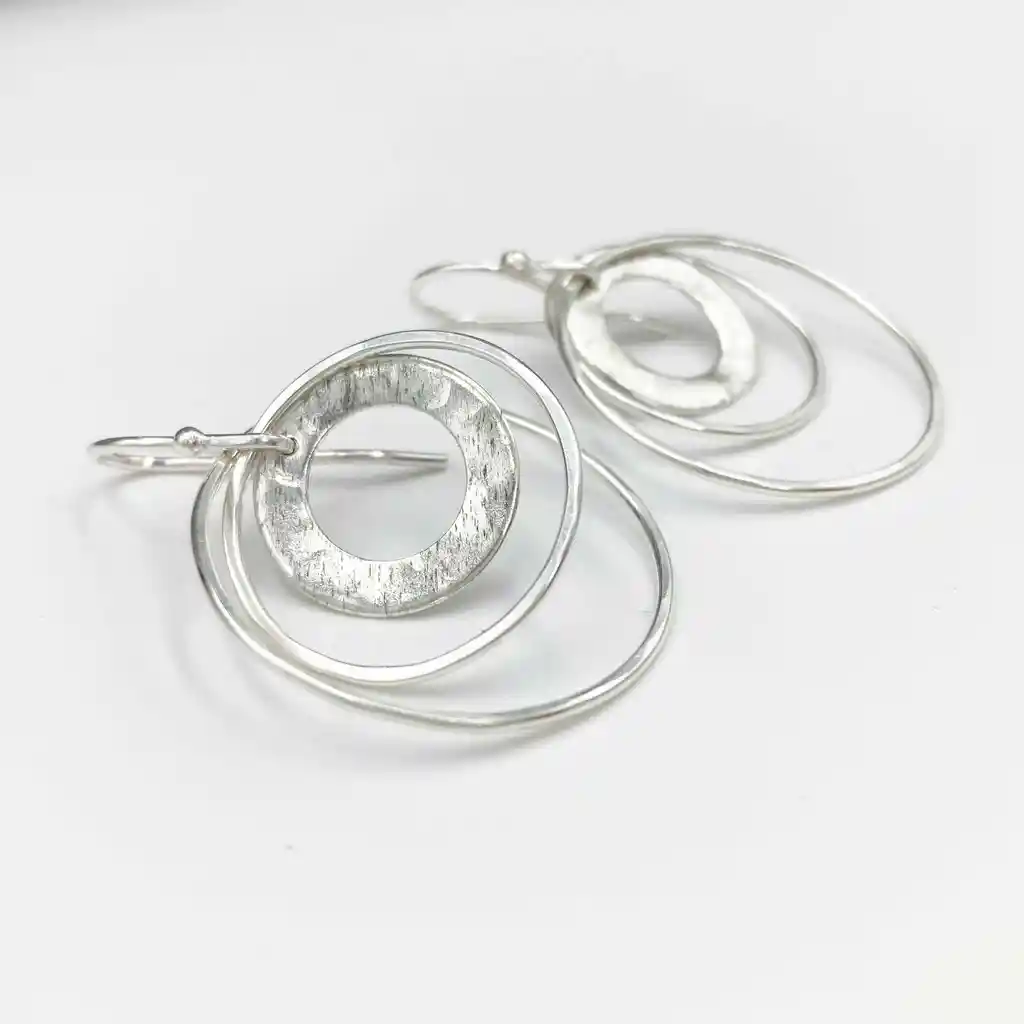 Aros Argollas De Plata