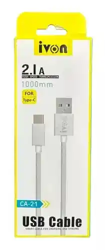 Cable De 1 Metro Para Tipo C Carga Rapida 2.1 Amp