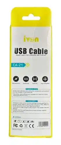 Cable De 1 Metro Para Tipo C Carga Rapida 2.1 Amp