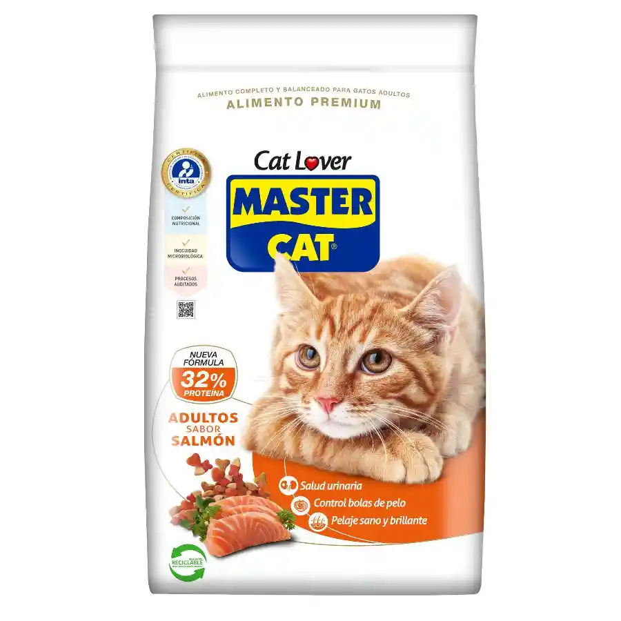 Master Cat Alimento Para Gatos Adultos Sabor Salmón 8 Kg