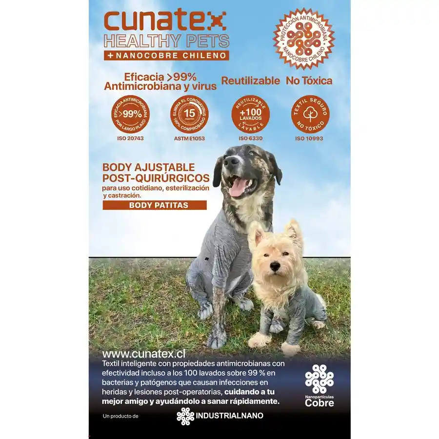 Body Nano Cobre Completo Y Castración Para Perros Talla 17