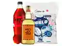 Promo Pisco Tres Erre 750ml, Coca Zero 1.5lt Y Hielo