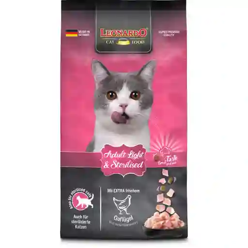Leonardo Adult Light Alimento Para Gato 1,8 Kg