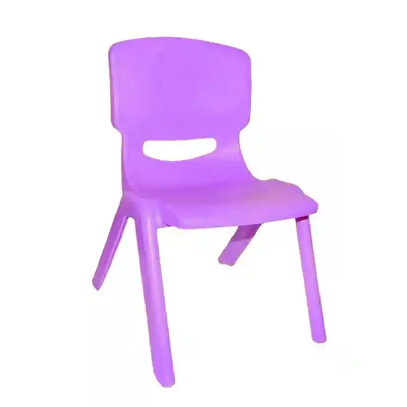 Silla De Plastico Infantil Piso Asiento Resistente Para Niño (lila)