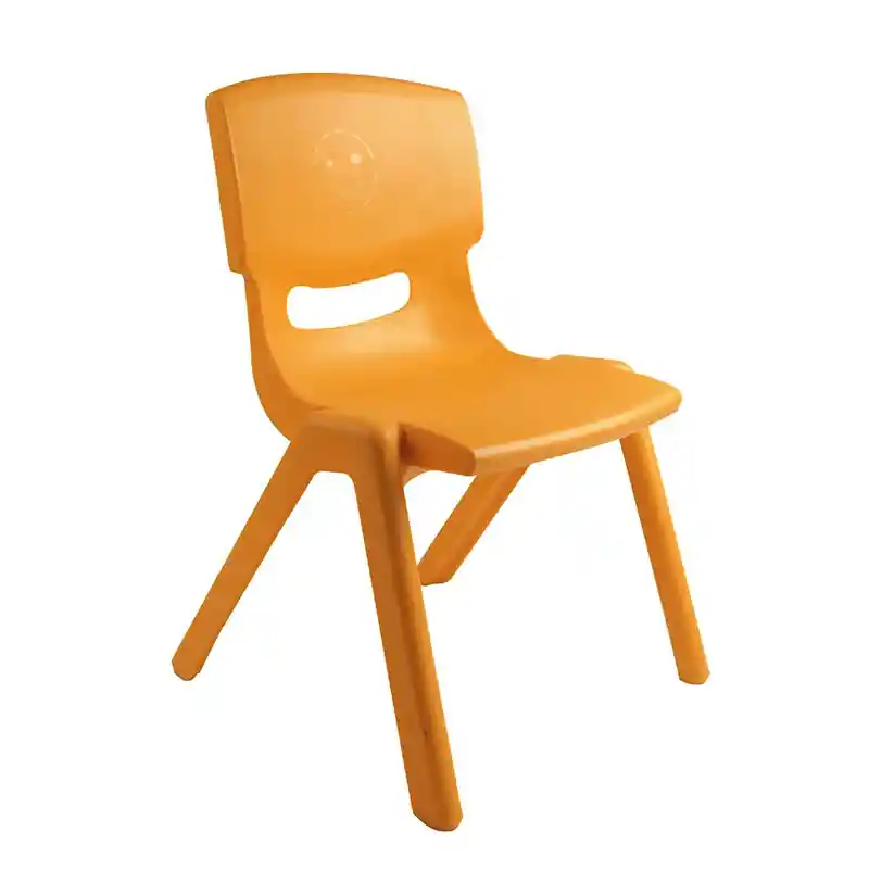 Silla De Plastico Infantil Piso Asiento Resistente Para Niño (naranjo)