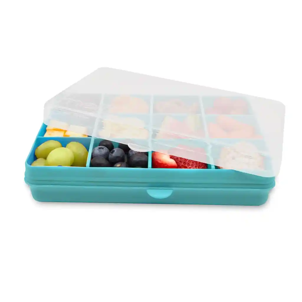 Caja Contenedora Para Snacks Azul Melii