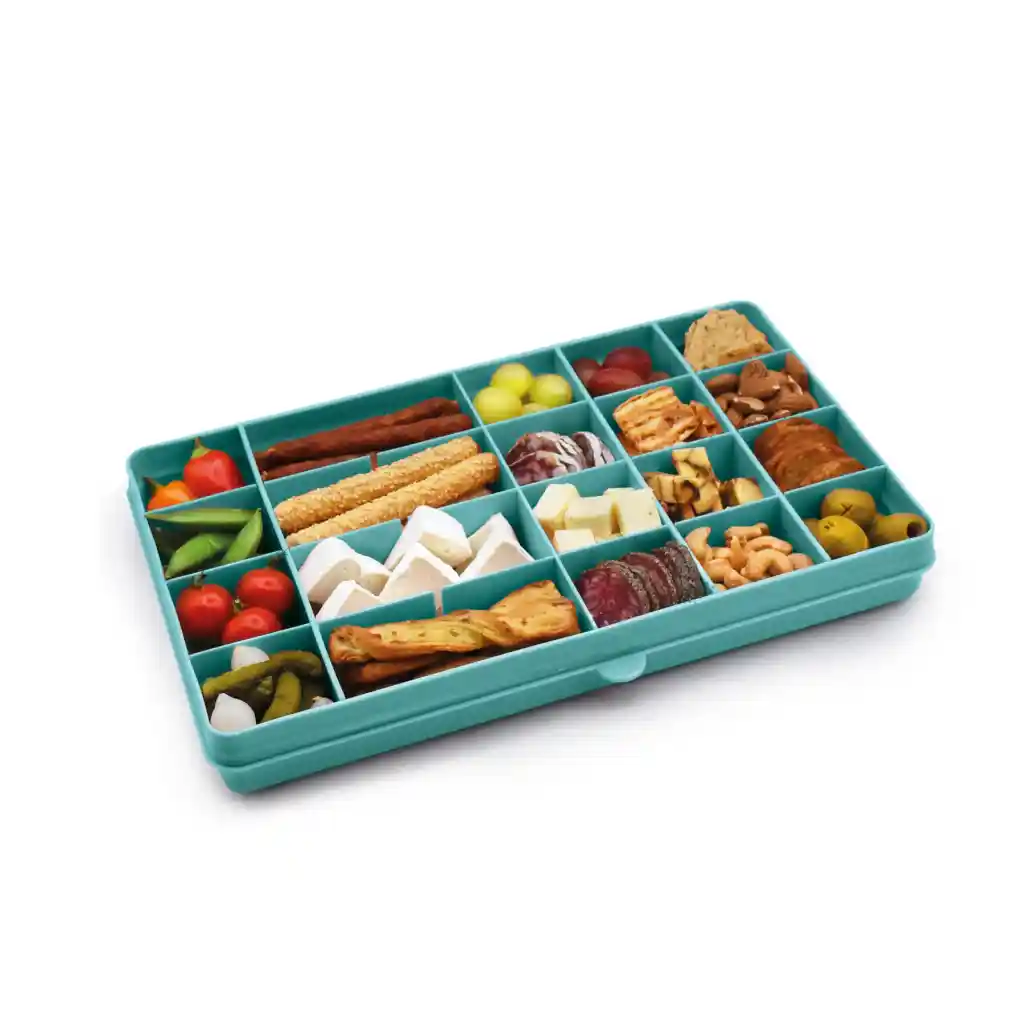 Caja Contenedora Xl Para Snacks Azul Melii