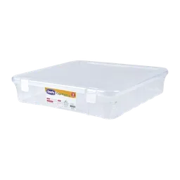 Caja Contenedora Plástica Transparente Medida 35 X 37 X 8 Cm