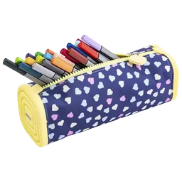 Estuche Escolar Rectangular Corazones 20 X 7.5 X 7,5 Cm