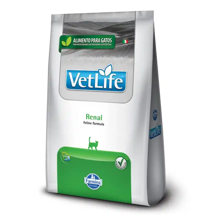 Vetlife Farmina Alimento Seco Medicado Renal Para Gato 7.5 Kg