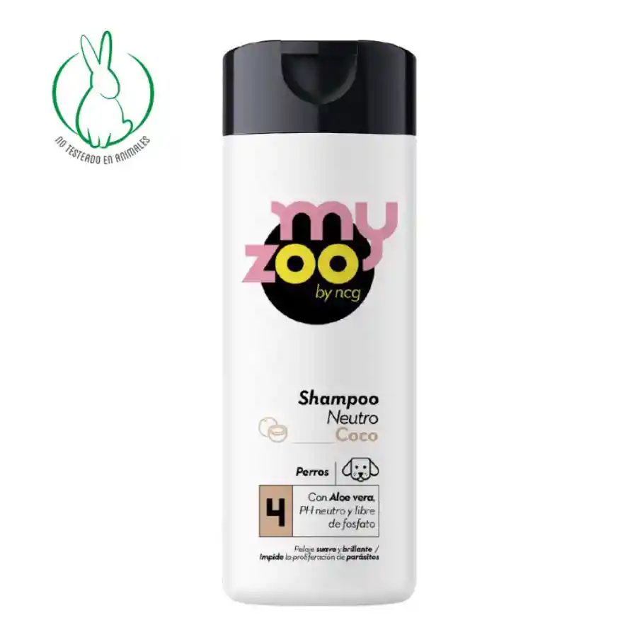 Shampoo Neutro Para Perro Aloe Vera Aroma Coco
