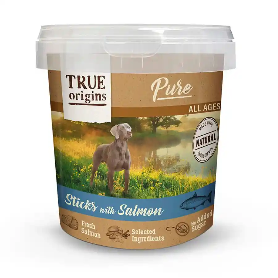 True Origins Pure Barritas Con Salmón 800 Gr
