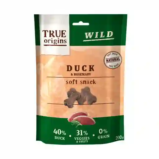True Origins Wild Soft Pato & Romero Snack Para Perros