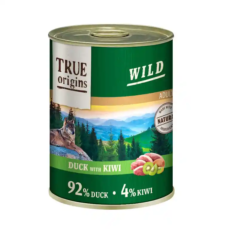 True Origins Wild Pato/kiwi Alimento Húmedo Para Perros 400 Gr