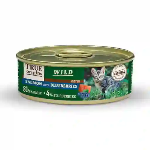 True Origins Wild Para Gatito Salmón Con Blueberries 85 Gr
