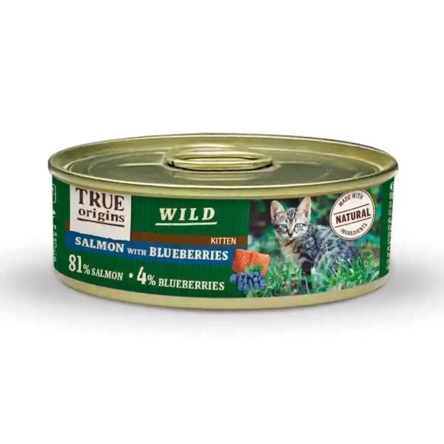 True Origins Wild Para Gatito Salmón Con Blueberries 85 Gr