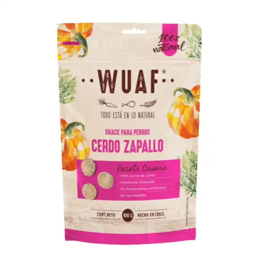 Wuaf Snack Cerdo Zapallo 100 Gr