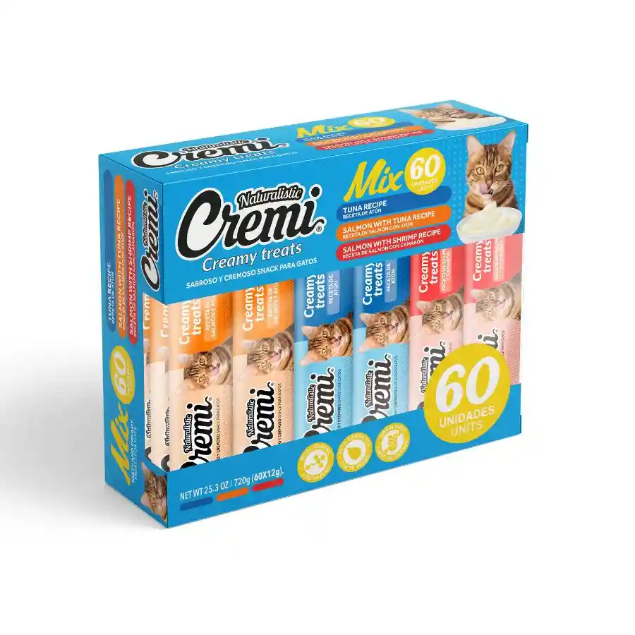 Naturalistic Cremi Caja Mix De Mariscos 60 Sobres