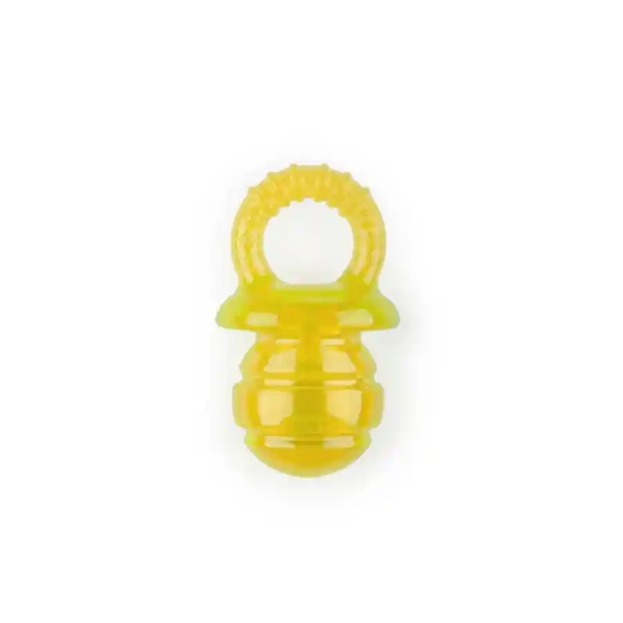 Juguete Mordedor Chupete Amarillo Para Cachorros Talla M