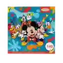 Block Stickers Reutilizables Mickey Jr. Y Sus Amigos 140 Stickers 4 Escenarios