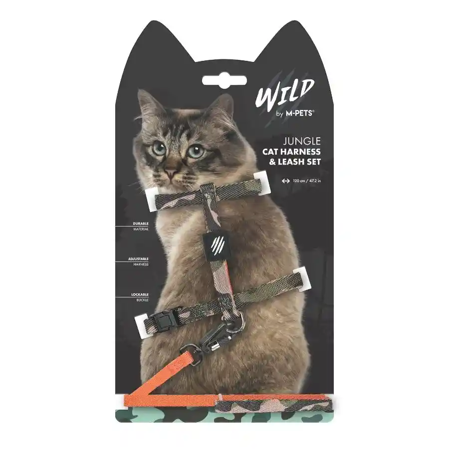 Juego De Arnés Y Correa Para Gatos Wild Jungle