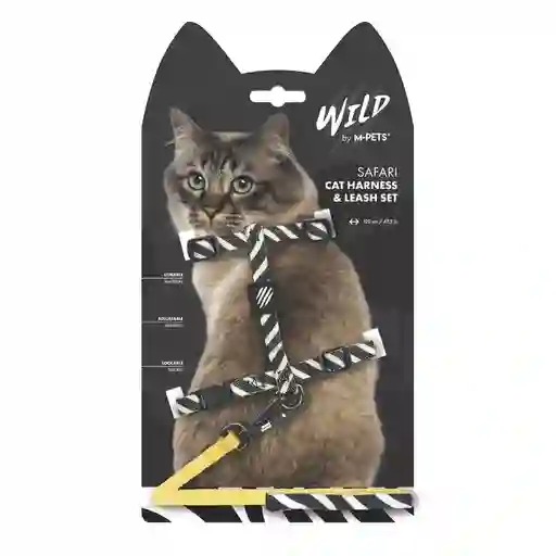 Juego De Arnés Y Correa Para Gatos Wild Safari